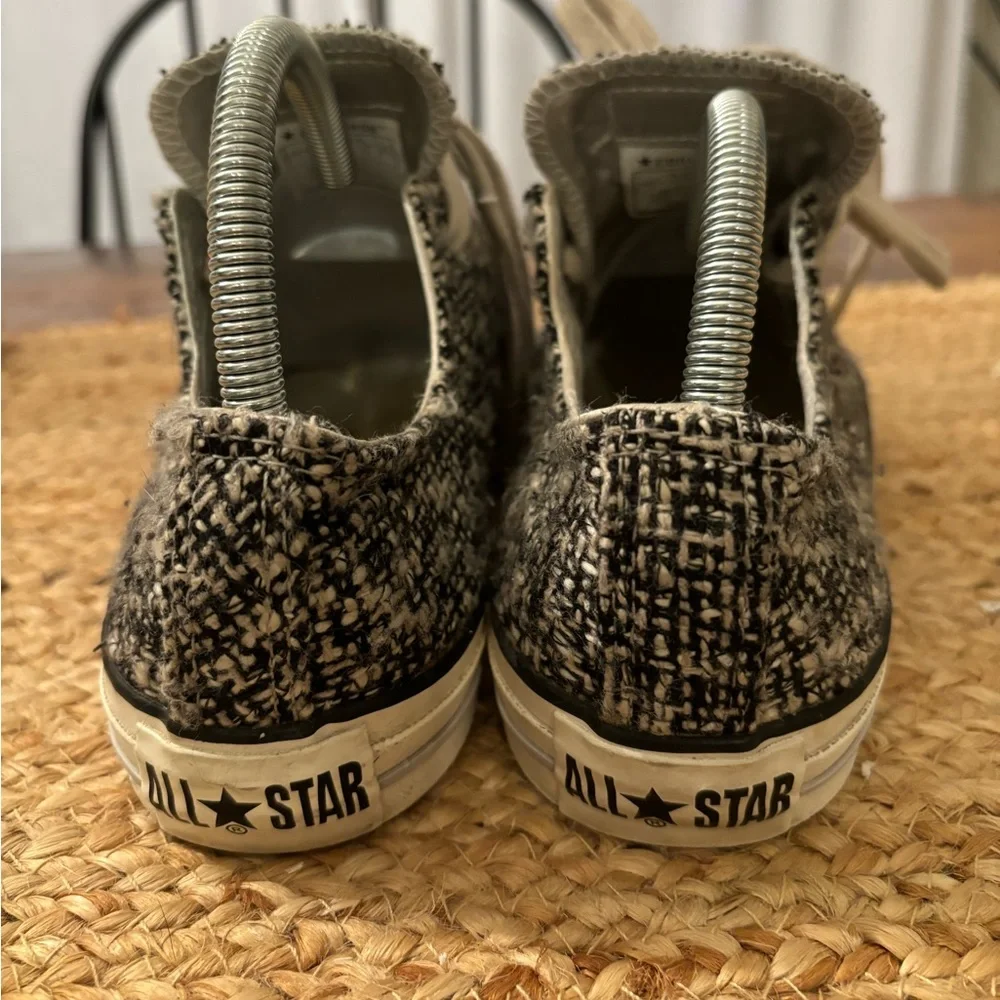 Converse‎ Knit Twill Low Top Lace Up Gray Sneakers Mens 7 Womens 9 - Picture 4 of 8